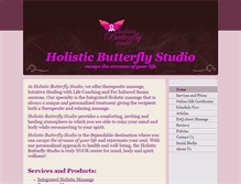 Tablet Screenshot of holisticbutterflystudio.com